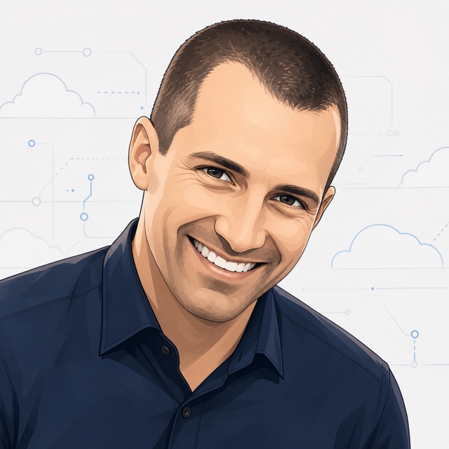 Colour anime portrait of George Dormishev